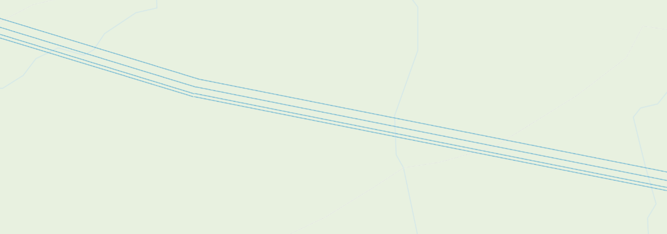2D view of the vectors representing the powerline wires.