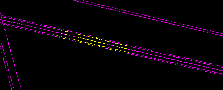Figure 10: Powerline classification example showing correct detection of major structures with occasional class mixing.
