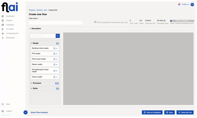 Define processing flow