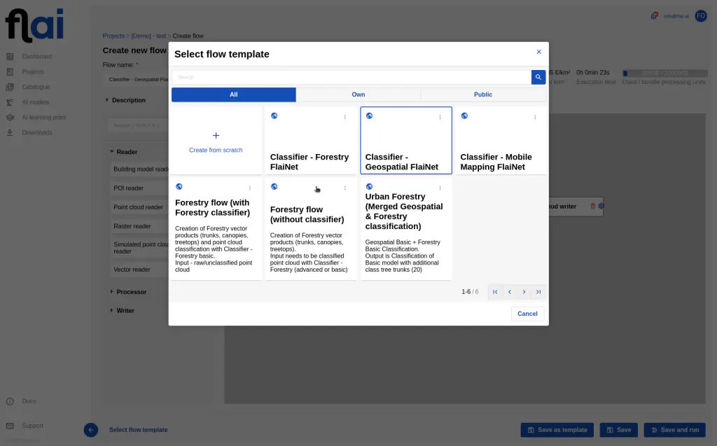Flow templates