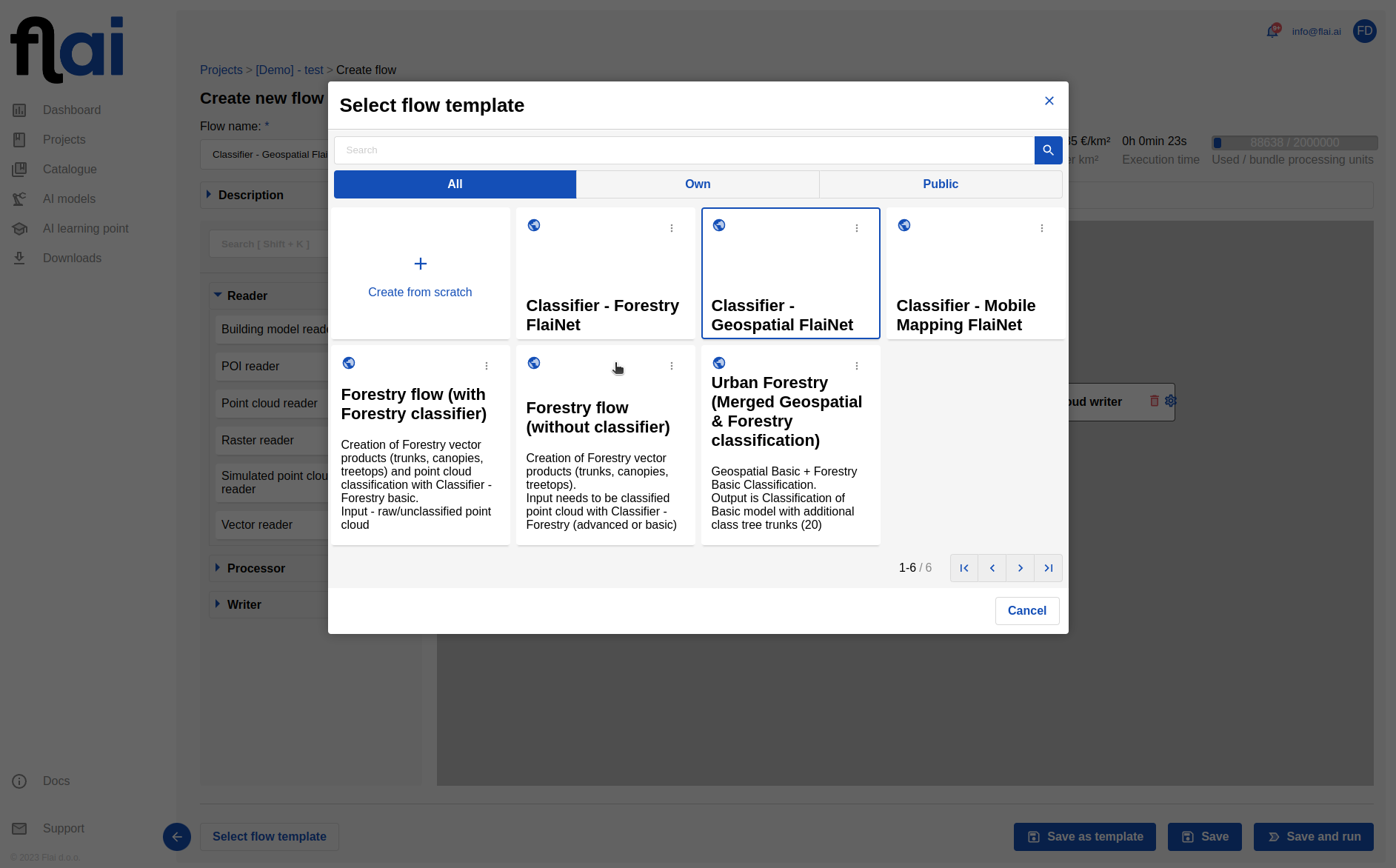 Flow templates
