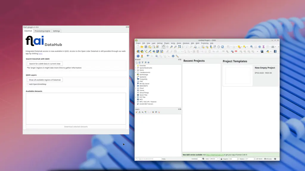 Flai in QGIS: open data and AI analysis one click away