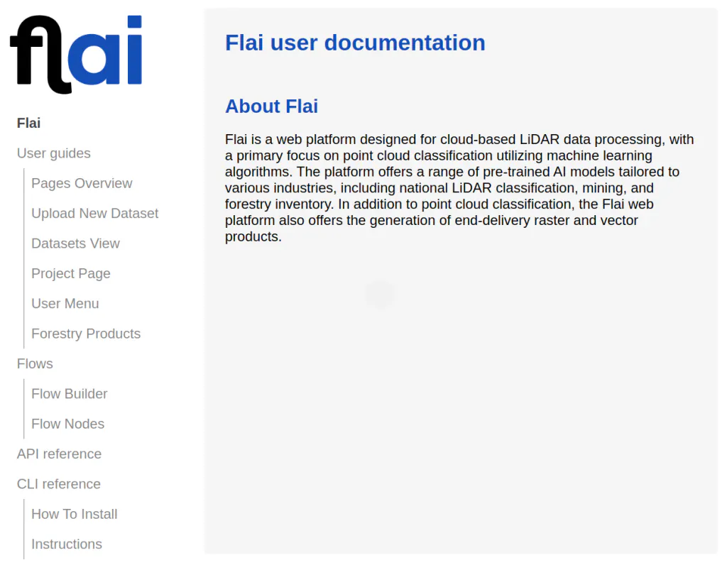 Flai docs preview