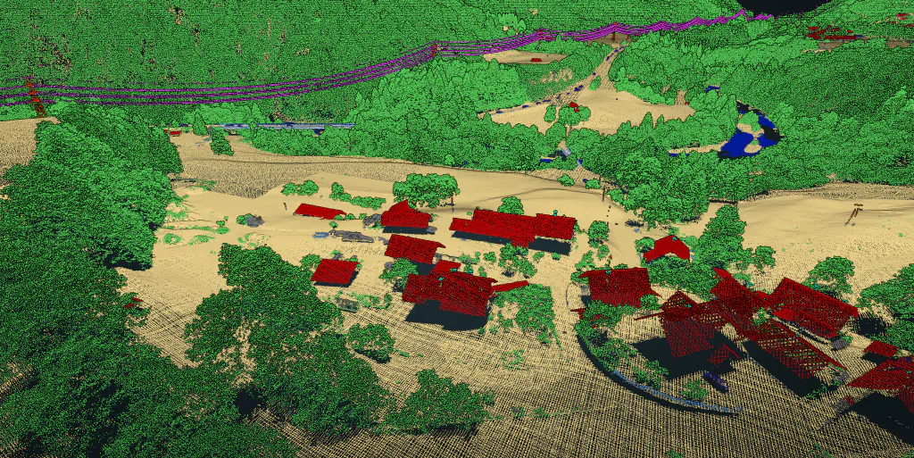 Wide area mapping classification