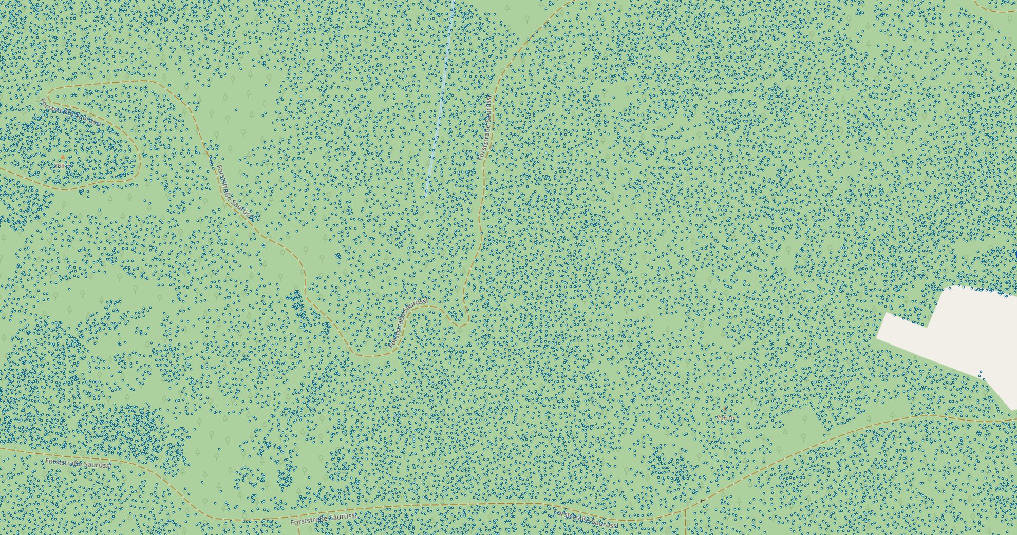 Tree tops, forestry, inventory, tree count