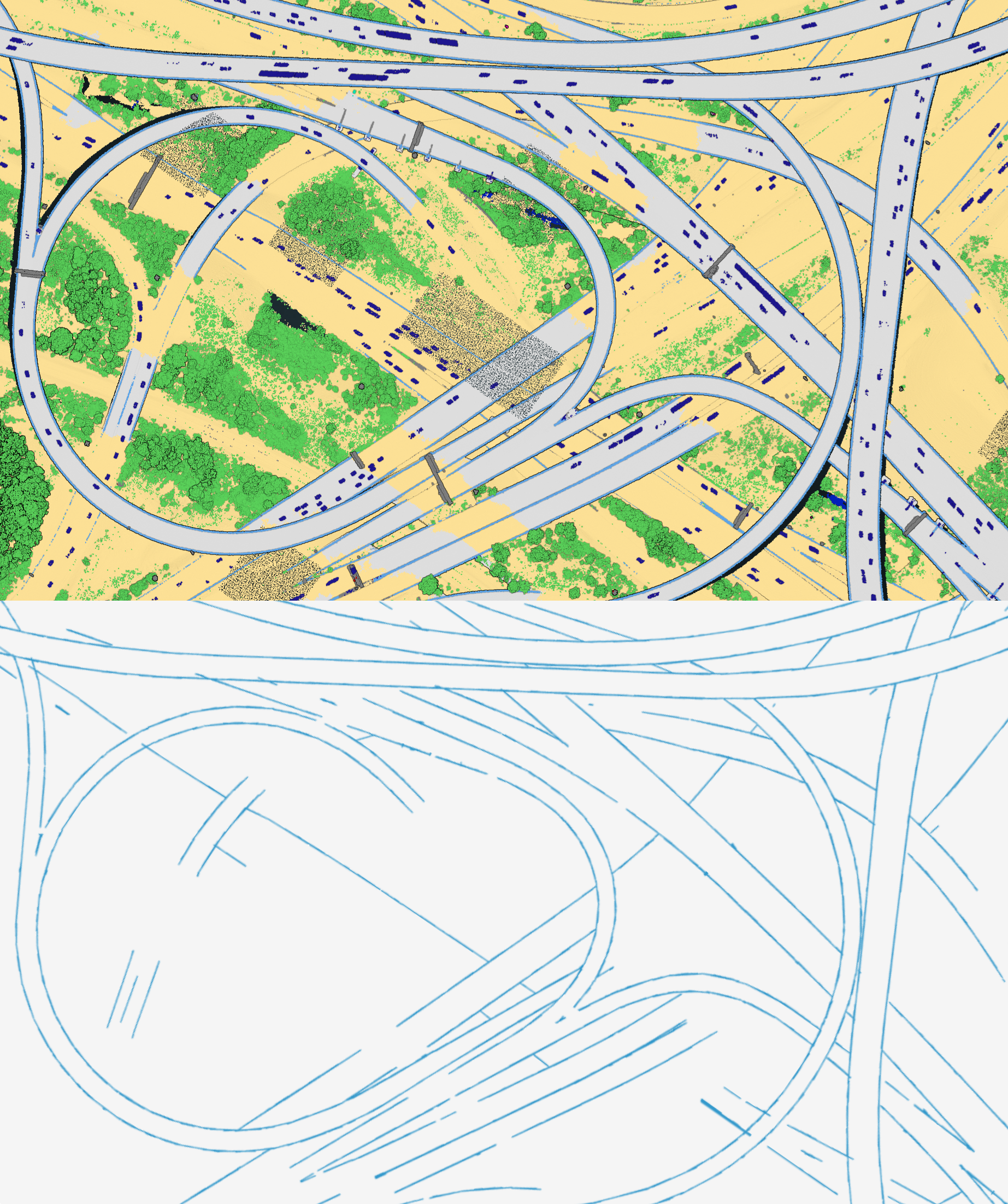 Vectorization, linearization, feature extraction, point cloud